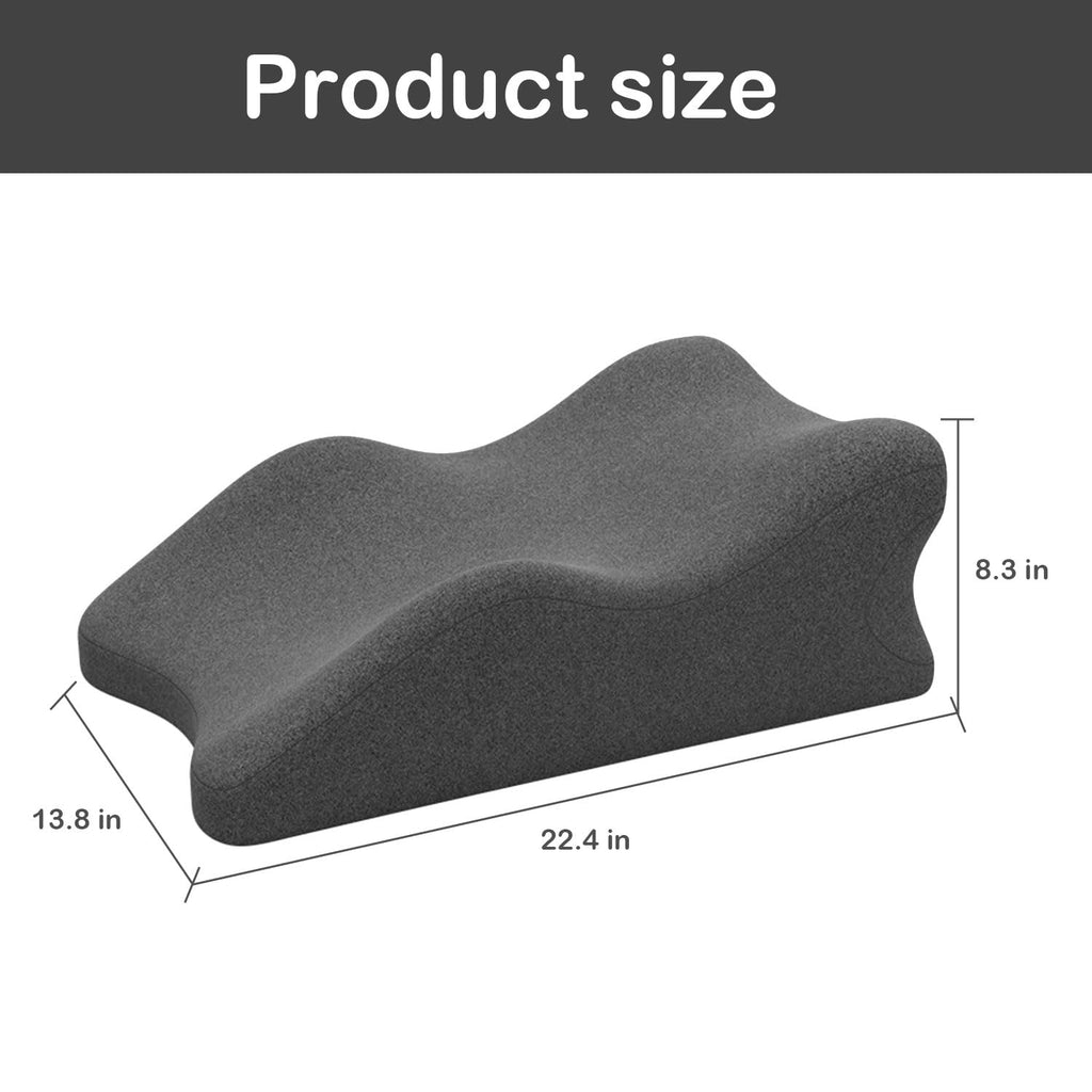 Maigandamai Back Pillow Wedge for Bed, Bed Pillow Rest for Bed Sitting up, Adult Memory Foam Pillow for Back Support, Acid Reflux, Snoring, for Sleeping,Elevating Back, Legs, and Knees Support