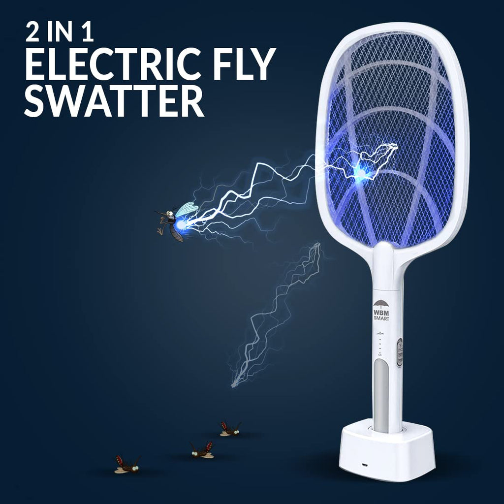 Himalayan Glow Electric Bug Zapper, Instant Fly Swatter Rechargeable Racket, Mosquito Repellent 3,000 Volt, USB Charging Fly Zapper for Indoor & Outdoor