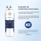 GLACIER FRESH W1029537A Refrigerator Water Filter Compatible with W10295370A, EDR1RXD1, Filter 1, W10295370, P4RFWB, P8RFWB2L, 46-9930, 46-9081 Refrigerator Water Filter 1 Pack