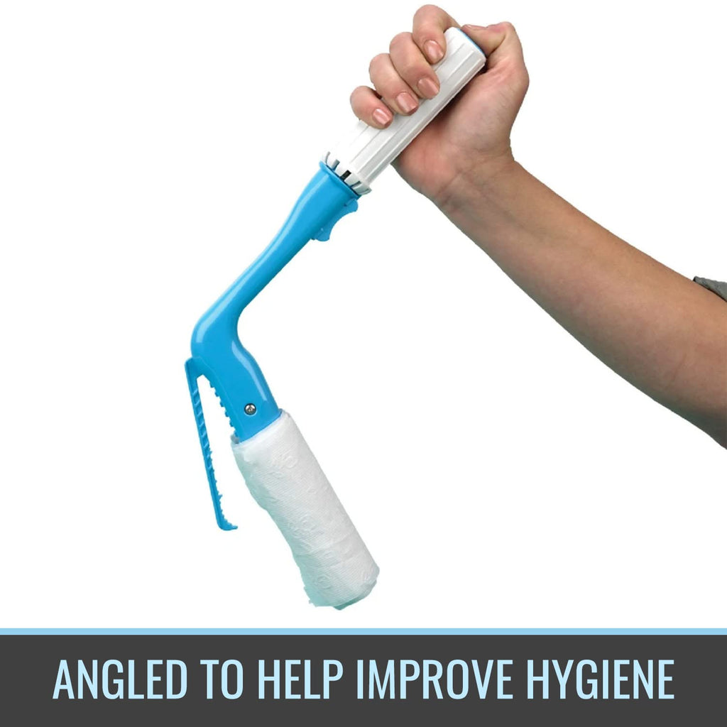 SP Ableware Maddak Toilet Aid Tools, Self Wipe Bathroom Toileting Aid, Long Reach Comfort Wipe, Reach 9.75 Inches, Autoclavable