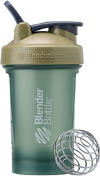 BlenderBottle Classic V2 Shaker Bottle Perfect for Protein Shakes and Pre Workout, 20oz, Full Color Tan