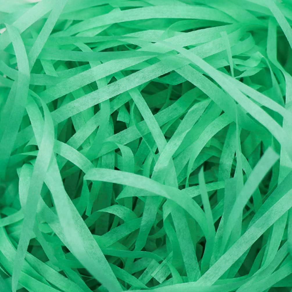 ZHODR Cut Paper Shred Filler for Gift Boxes,2 LB Easter Basket Filler, Filler for Wrapping Gifts, Crafting Activities, Display Merchandise, Weight and Many Color Options (spring green)