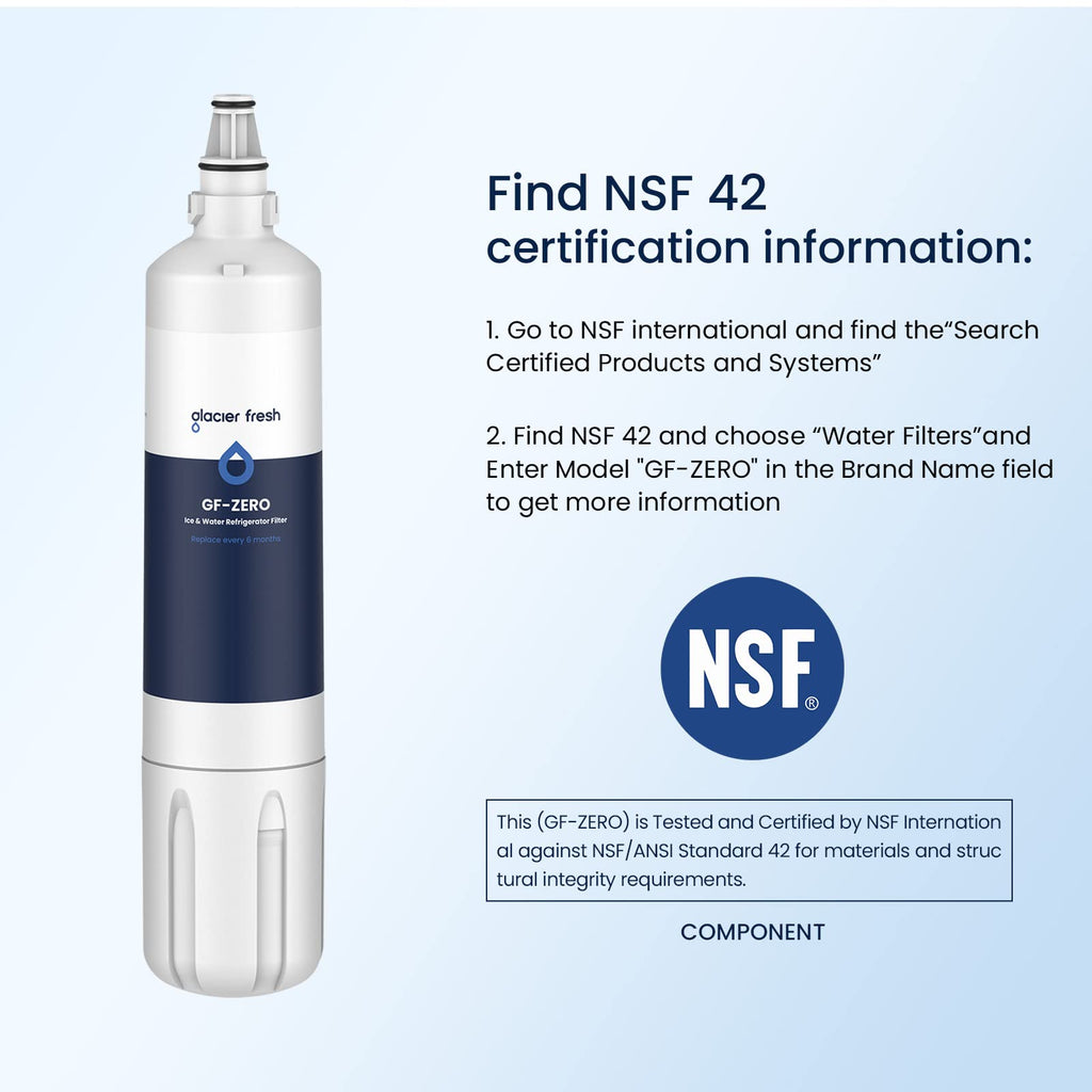 GLACIER FRESH 4204490 Water Filter Compatible with Sub-Zero 4204490, 4290510, 9030868 Refrigerator Water Filter, 3 Pack