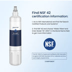 GLACIER FRESH 4204490 Water Filter and 7007067 Air Purification Cartridge Combo Pack, Compatible with Sub-Zero 4204490, 4290510 Refrigerator Water Filter, 7042798/7007067 Air Filter(1+1)