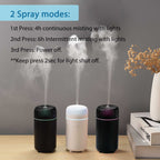 Car Diffuser Humidifier Aromatherapy Essential Oil Diffuser Car Air Freshener Diffuser USB Cool Mist Mini Portable Diffuser for Car Home Office Bedroom (White)