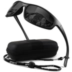 Polarized Sports Sunglasses for Men Women,Ultralight Wrap Around UV400 Protection Sun Glasses for Driving Fishing