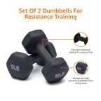 Amazon Basics Neoprene Coated Hexagon Workout Dumbbell Hand Weight, 30 Pounds, 15 pound (Set of 2), Dark Grey