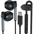 Samsung Earbuds Wired USB C for Galaxy S26 S25 S24 Ultra/S24 FE/S23/S22/S21/S20,Type C Wired Headphones with Microphone Earphones for iPhone 17e/17 Pro/17 Air Pro Max/16/15,iPad,Pixel 10 9 8,One Plus9