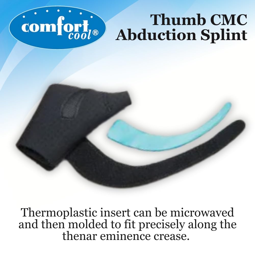 Comfort Cool Thumb CMC Abduction Splint, Medium, Left, Black