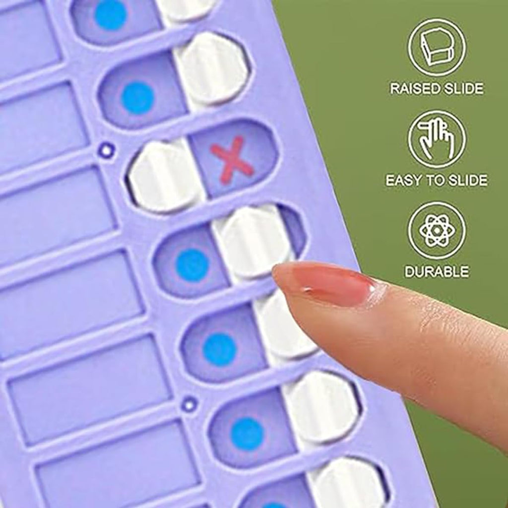 ZBJBinCH 3 Pcs Reminder Board for The Elderly, ADHD Tools for Kids Portable Visual Schedule for Kids School Bag Pendant Detachable Daily Task Planning Pad with List Cards Stickers for Kids