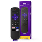 Roku Remote (Official Manufacturer Product) | TV Remote Control with TV Controls, Simple Setup, & Pre-Set App Shortcuts - Replacement Remote Compatible with Roku TV Models ONLY (Not Roku Players)