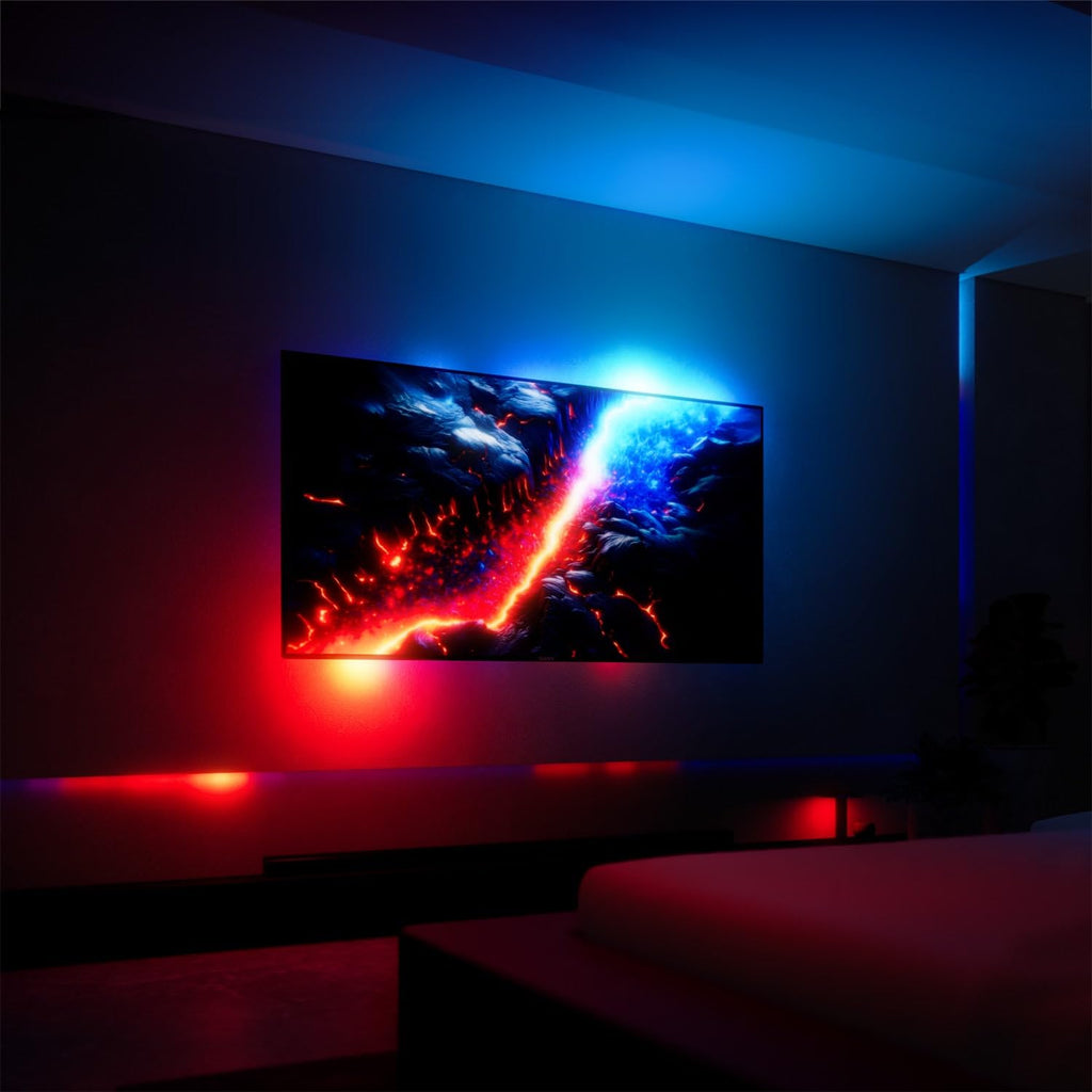 FANCY LEDs Sync Box Ambient TV Backlighting Syncing Box HDMI 2.0 All TV Sizes Fancyleds (70" to 90")