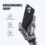 E-Tree Compatible with iPhone 12 Case/iPhone 12 Pro Case, with Crossbody Strap and Stand, Protection Shockproof Phone Case Black, Perfect for Go Outside and Kid Elderly
