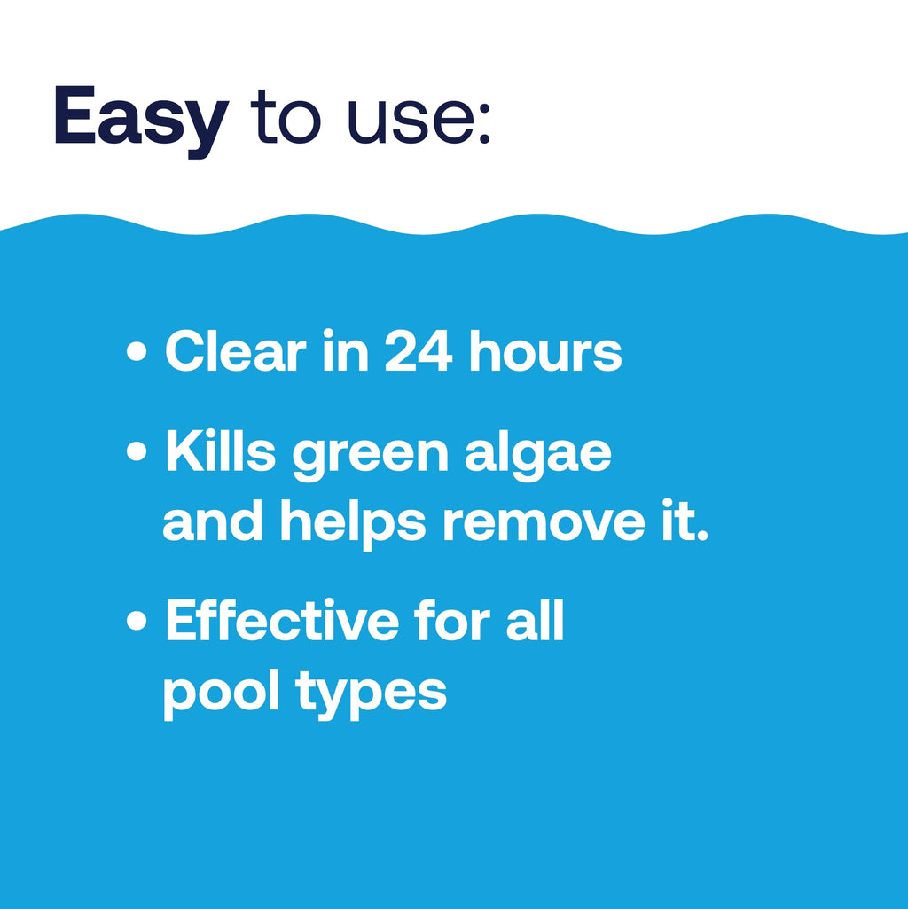 HTH 52038 Swimming Pool Care Green to Blue, Advanced Shock System, 2-Step Swimming Pool Care Solution, 1 Kit