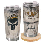 Joymarke Make America Great Again Trump Tumbler 2024, Skull American Flag 20 Oz Tumbler, Patriotic Birthday Gifts for Women Men, USA Flag Tumbler Insulated Cup With Lid, Republican Tumbler Cups