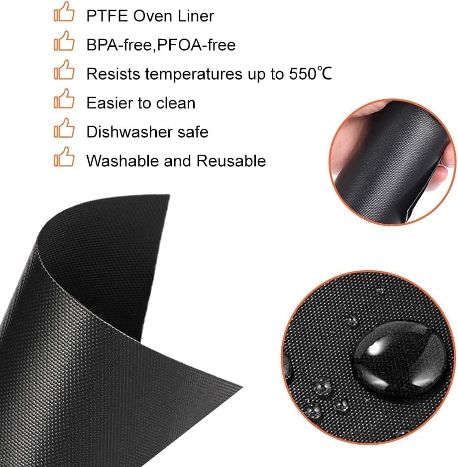 Air Fryer Liners Compatible with Breville the Smart Oven Air Fryer Pro, 100 PCS Unbleached Baking Parchment Paper Disposable with 4 PCS AirFryer Oven Liners Accessories for Breville BOV900BSS