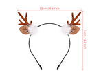DS. DISTINCTIVE STYLE Deer Antler Headband Reindeer Fawn Horn Hair Accessories for Christmas