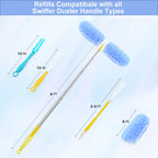 Duster Refills for Swiffer Dusters,Ceiling Fan Duster,360 Heavy Duty Refill (40 Count Refills+2 Handle)