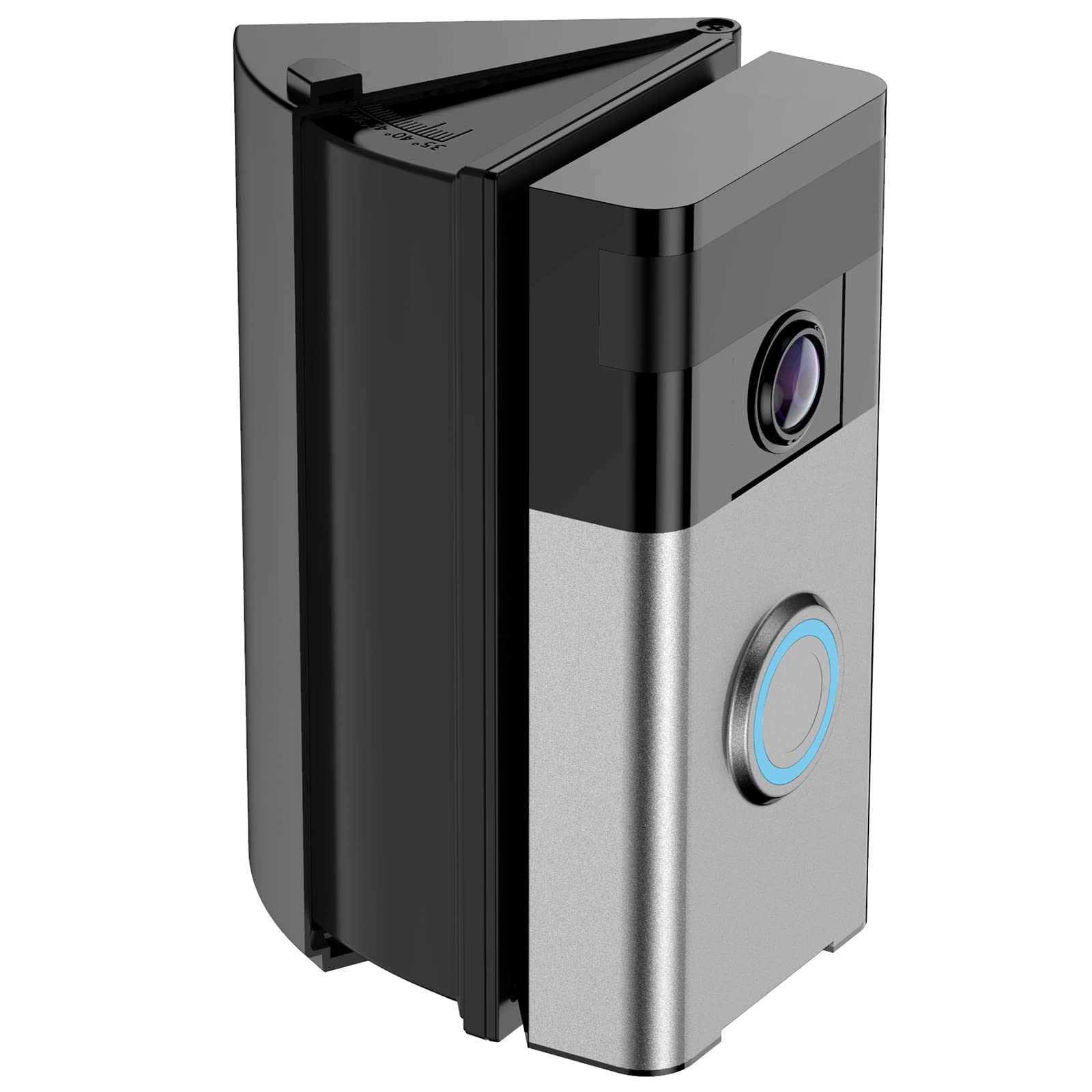 Adjustable 30 to 55 Degree Doorbell Angle Mount Compatible with Ring/Blink Video Doorbell/Battery Doorbell, Replacement Angle Adjustment Adapter Mounting Bracket Wedge Kit