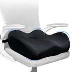 EaseDrives® X Large Memory Foam Seat Cushions for Office Chairs, Long Sitting Pressure Relief Ergonomic Office Chair Cushion for Butt Coccyx Tailbone Sciatica, Car, Wheelchair Seat Booster for Height