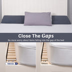 Vekkia Queen Bed Wedge Pillow/Headboard Pillow/Mattress Gap Filler,Bed Heaboard Gap Filler to Fill Gap (0-5.5") Between headboard and Mattress for Better Sleep(Grey 60"x10"x6")