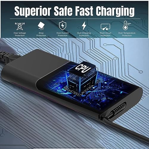 New Slim 65W HP Laptop Charger USB C - Replacement for HP Envy, Spectre, Elitebook, Chromebook - Type C Power Cord Adapter