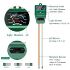 SONKIR Soil pH Meter, MS02 3-in-1 Soil Moisture/Light/pH Tester Gardening Tool Kits for Plant Care, Great for Garden, Lawn, Farm, Indoor & Outdoor Use (Green), 2 Packs