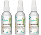 Anti-Bug Spray DEET-Free – Organic, 3-Pack All-Natural Bug Spray Made with Nourishing Essential Oils – Bug Repellent for Babies, Kids, Adults, Camping, & More by Mambino Organics, 4 Oz.