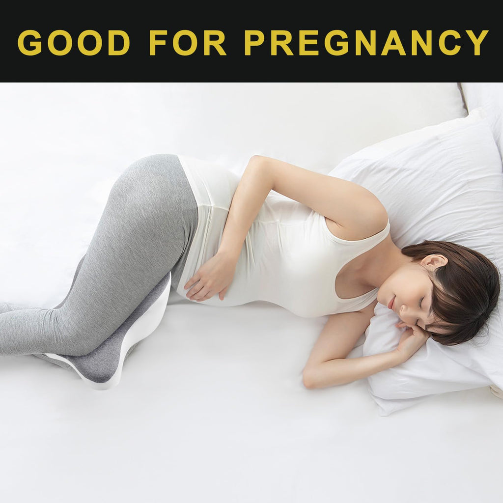 Long Knee Pillow for Side Sleeper Fully Support Thighs and Knees for Sciatica, Back, HIPS, Knees, Joints Pain Relief - Leg Pillow for Side Sleeping Between Legs Aligns Spine- Large,Gray