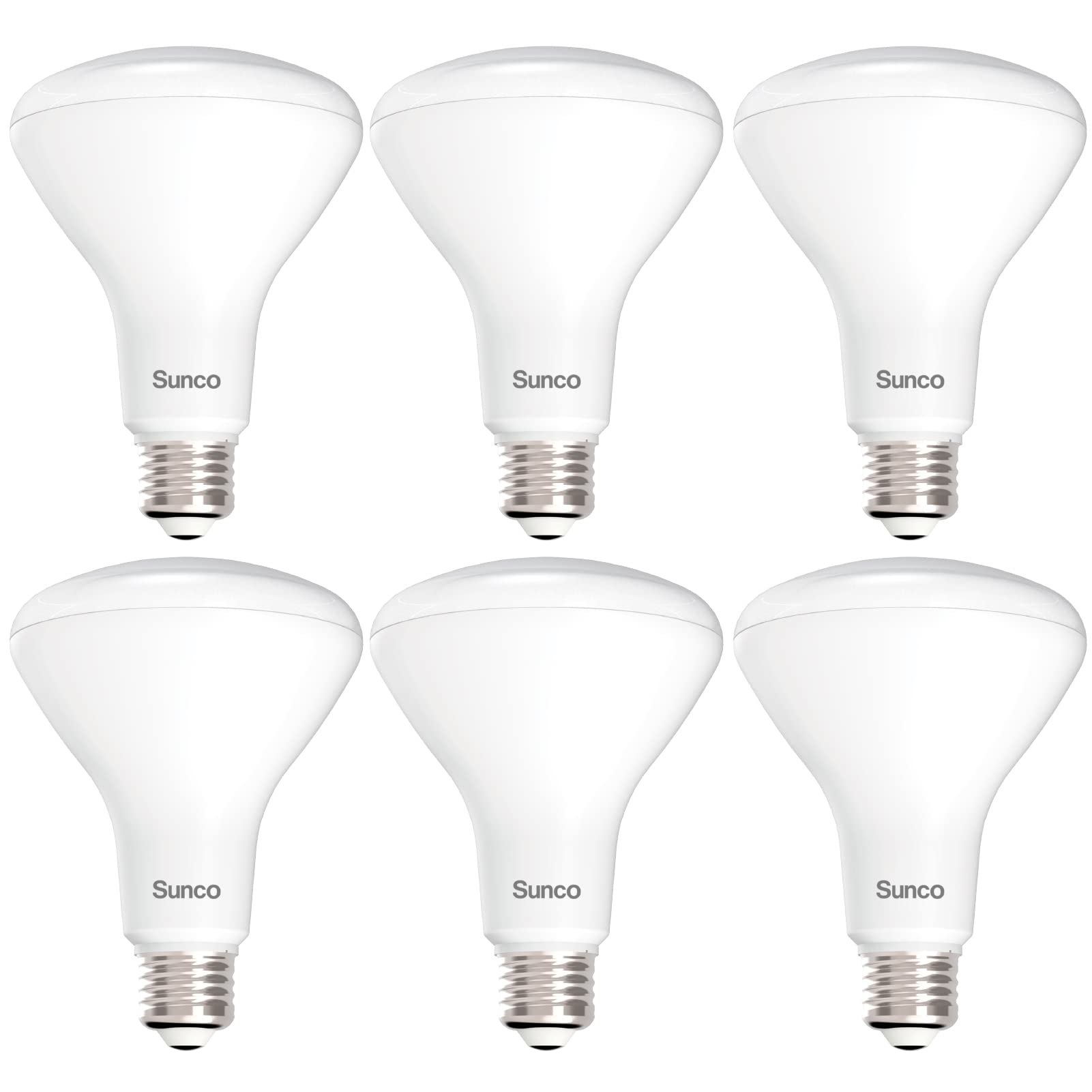 Sunco 6 Pack BR30 Light Bulb LED Recessed Can Light Bulbs, Indoor Flood Light Bulb 850 LM, 11W (65W Equivalent), 3000K Warm White, Dimmable, E26 Base, for Home, Kitchen, Bedroom UL