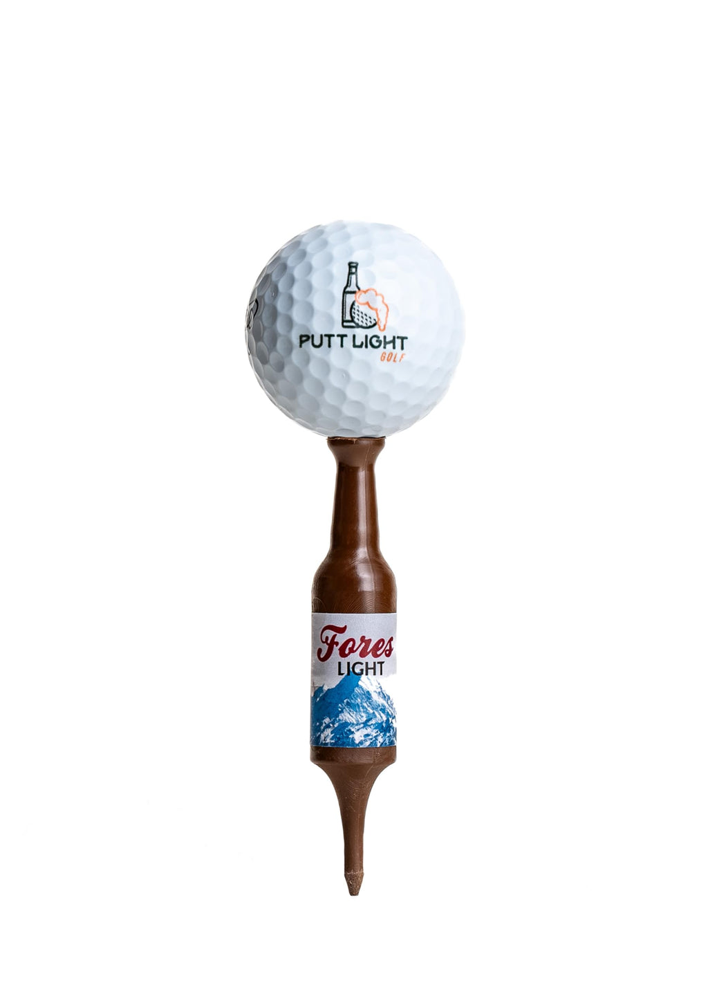 Putt Light Tees Beer Bottle Golf Tees (Variety Pack) - Virtually Unbreakable Golf Tees - Recylable Plastic Golf Tees - Perfect for Christmas or Birthday Gifts - 3-1/4 Inch Tall