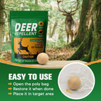 PRBSOQ Deer Repellent for Plants, Rabbit Repellent Outdoor, Deer Away Repellent for Garden, Trees and Lawn, Rabbit Repellent for Plants, Safe for People, Pets and Plants, Lasts Up to 60 Days, 8 Packs