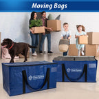 ClearSpace Heavy Duty Large Moving Bags or Storage Bags – Clear Storage Bins with Lids, Large Moving Boxes with Backpack Straps & Zippers – Packing Bags & Moving Supplies for College Dorm, 6 Pack