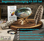 White Sage Smudging Kit Smudge Stick Gift Kit + Instructions & Blessings (Beginner's Kit)