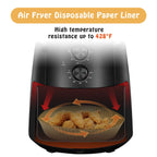 SIUDANGKA 200 Pcs Air Fryer Liners - Disposable Parchment Paper Sheets for Ninja Air Fryer AF101 & AF150 XL
