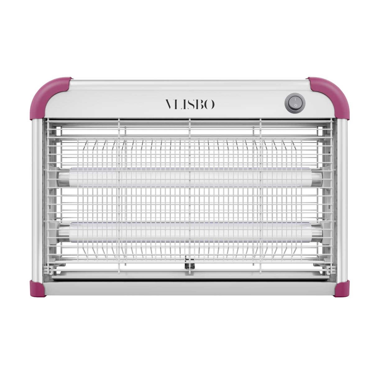 VLISBO Bug Zapper,Mosquito Zapper, Fly Traps, Fly Zapper, Mosquito Killer for Indoor and Outdoor Electric, 20W 3500V Grid, Including Free 2 Pack Replacement Bulbs, 90-130V, ABS Plastic Outer (Purple)