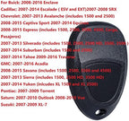 Remote Key Fob Replacement Fits for Chevy Silverado Avalanche Equinox Express Traverse Captiva GMC Sierra 1500 2500 Acadia Savana Yukon Buick Enclave Cadillac Escalade Pontiac Torrent Saturn Outlook