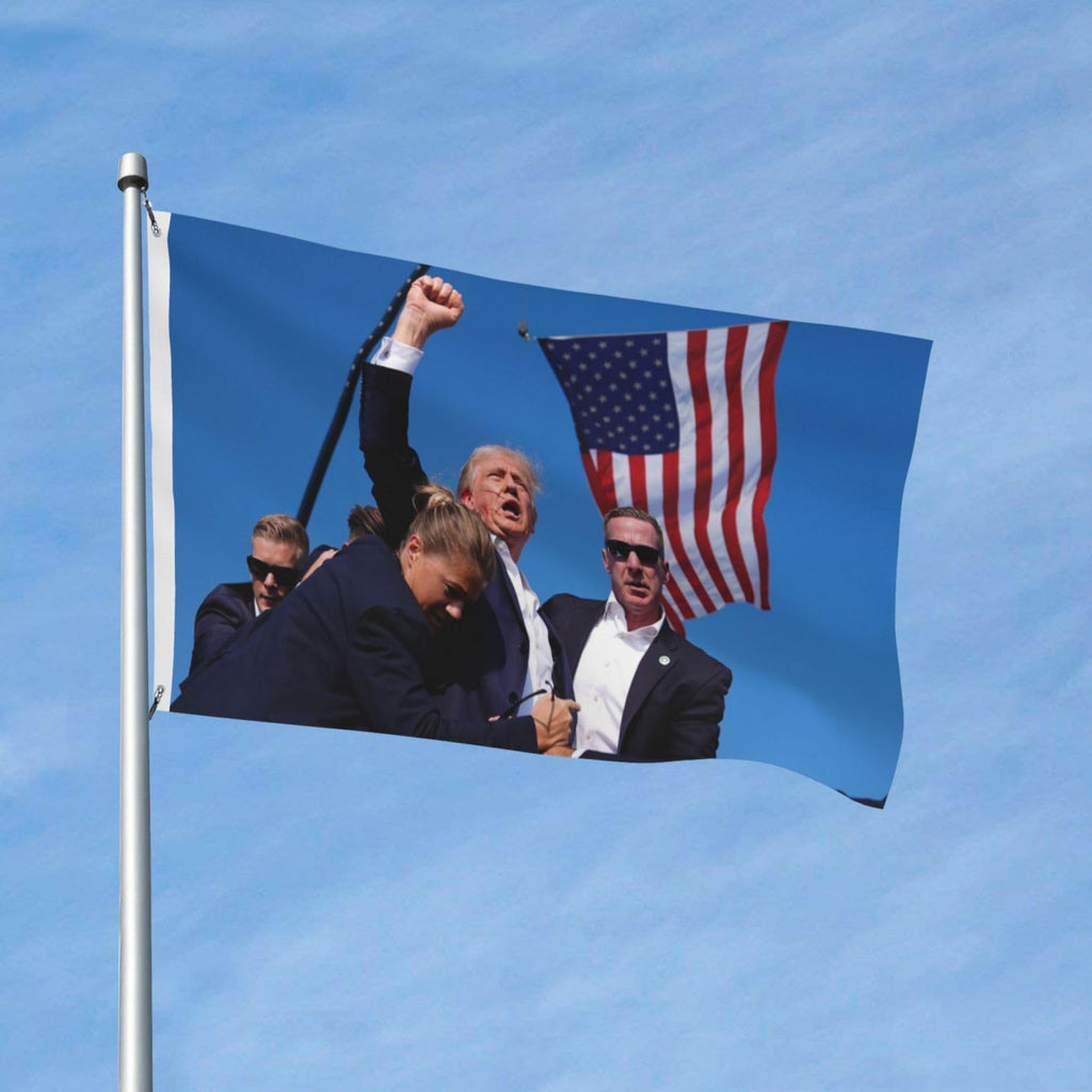 Trump Shooting Flag Trump Shooting Flag Trump 2024 Flags 3x5 Double Sided Outdoor Flag Tapestry Gifts