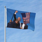 Trump Shooting Flag Trump Shooting Flag Trump 2024 Flags 3x5 Double Sided Outdoor Flag Tapestry Gifts