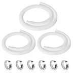 3 Pcs 1.25" Pool Hose, 59" Long Accessory Pool Pump Replacement Hoses, Compatible with All Above Ground Pool Filter Pumps that Use 1 1/4 Diameter Hoses