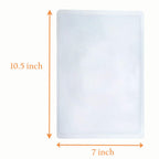 MAGDEPO 3x Magnifying Sheet Full Plastic Page Area with Small Card Magnifier Fresnel Lens, DIY Projection & Solar Collector Ideal for Reading Newspapers, Small Print, and Documents.