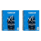 Canson XL Series Mixed Media Art Paper Pad Bundle - 9x12 inches 60 Sheets and 7x10 inches 60 Sheets