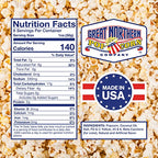 Great Northern Popcorn Company Antique Style Popcorn Popper, 8 oz Packs, Kernels, Pack of 40