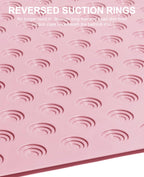 OTHWAY No Suction Cup Bath Mat: 39x16 inch Extra Long Bathmat│Perfect for Refinished or Ordinary Bath Tubs│Made of Nature Rubber│a Blessing for The Elderly and Children (Pink)