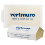 vertmuro Mouse Glue Traps, 12 Pack Rat & Pest Glue Scented Sticky Trap, Foldable Bulk Non-Toxic Indoor Mouse Glue Boards for Rodents and Insects, Easy to Use Pest Control, Blue