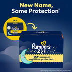 Pampers ZZZ Overnight Diapers, Size 5 (27+ lbs), 88 Count, Nighttime Protection Disposable Baby Diaper, Night Time Leak and Skin Protection
