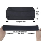 Mens Running Headband,5Pack,Mens Sweatband Sports Headband for Running,Cycling,Basketball,Yoga,Fitness Workout Stretchy Unisex Hairband (5 Black)