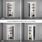MURPHY DOOR Hidden Hinge Hardware - Easy DIY Hidden Door System, Heavy Duty Swinging Door Hinge for Secret Door or Hidden Door Bookcase, Up to 300 lbs