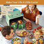 Ninja Air Fryer Liners Disposable, Ninja Dual Air Fryer Liners,150PCS Rectangle Air Fryer Accessories,Baking Parchment Paper Liners for Ninja DZ201 /401
