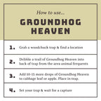 Groundhog Heaven 5 Ounce | Long Lasting & Highly Attractive Bait for Catching Groundhogs Woodchucks & Rabbits | Strong Garden Vegetable Scent